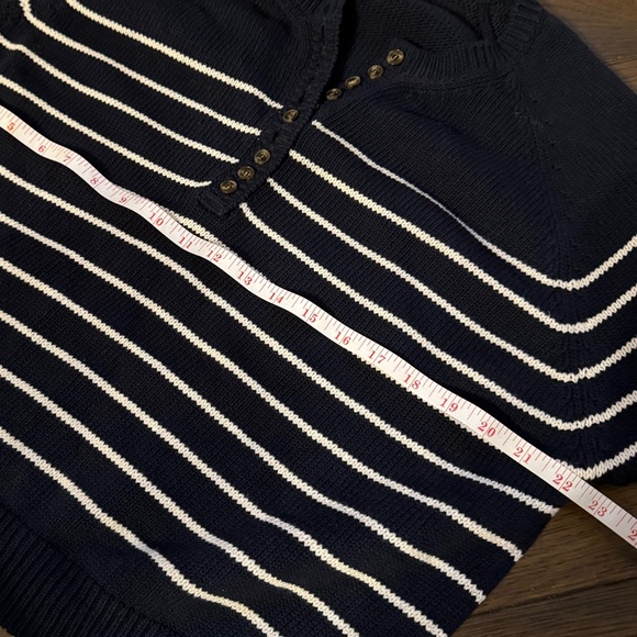 Sezane Leontine Navy and White Striped Sweater - Picture 5 of 7